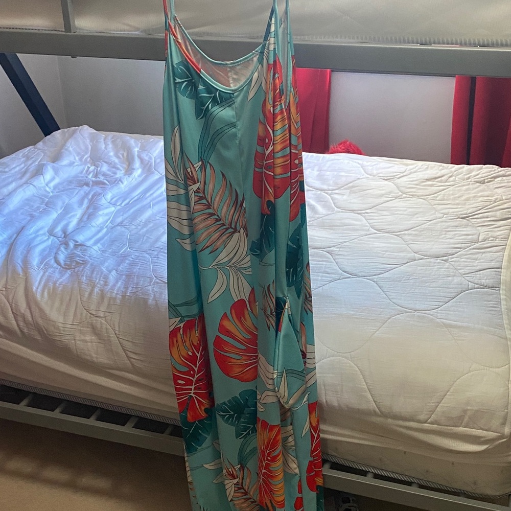 Floral Print Maxi jumpsuit
